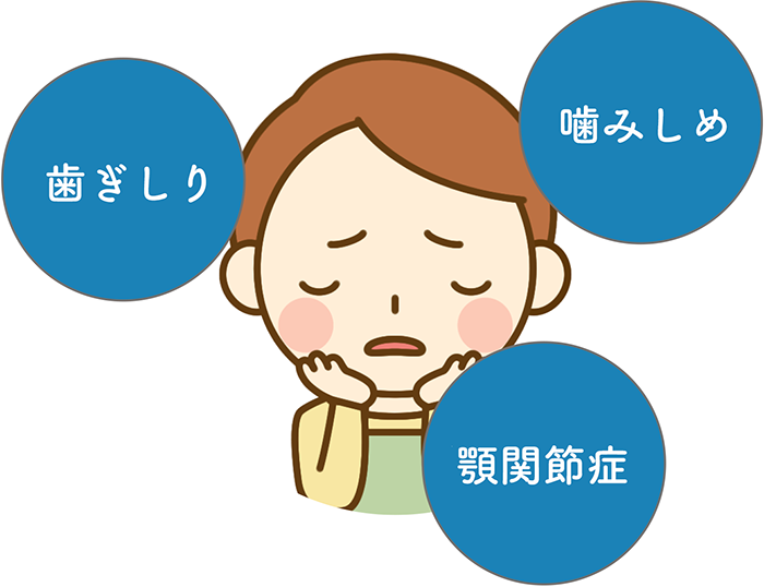歯ぎしり・噛みしめ・顎関節症